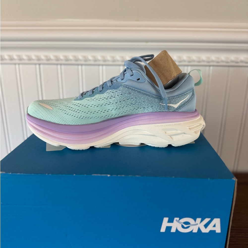 Hoka Women's Aqua and Lavender Sneakers 7.5 wide
